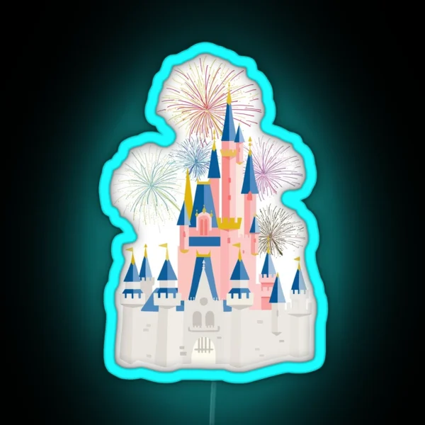 Fairytale Castle RGB Neon Sign