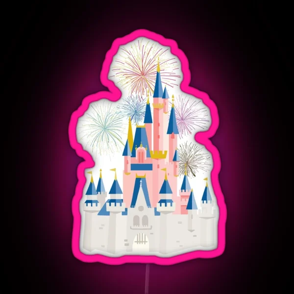 Fairytale Castle RGB Neon Sign