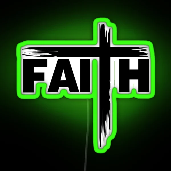 Faith Black RGB Neon Sign