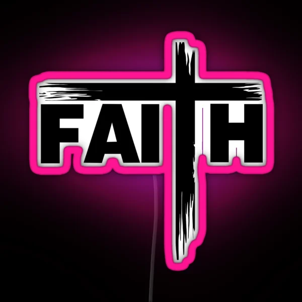 Faith Black RGB Neon Sign