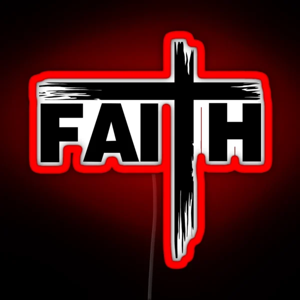 Faith Black RGB Neon Sign