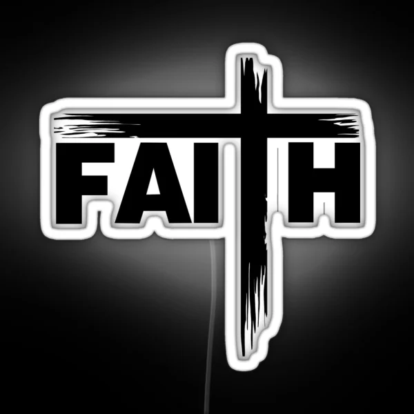 Faith Black RGB Neon Sign