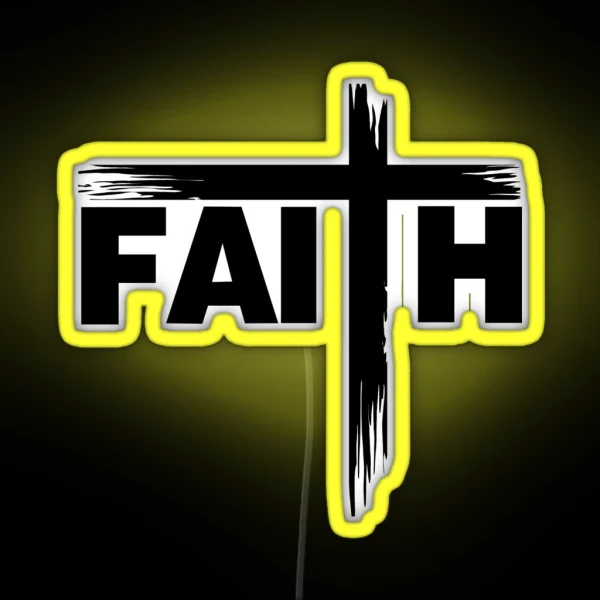 Faith Black RGB Neon Sign