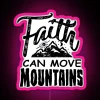 Christian Faith Inspires Motivation with Vibrant 2 Color Neon Sign