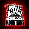 Faith Inspires Hope with Vibrant Neon Colors, Christianity Motivational Sign
