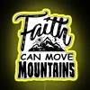 Faithful Christian Decor - Inspirational Cute 2 Color LED Sign