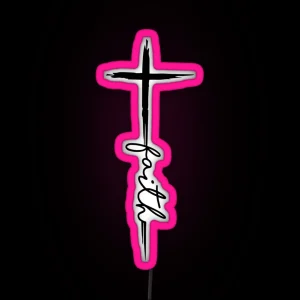 Faith Christian Jesus For Men Women Kids Christianity RGB Neon Sign