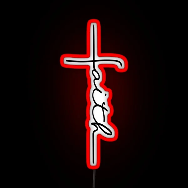 Faith Cross RGB Neon Sign