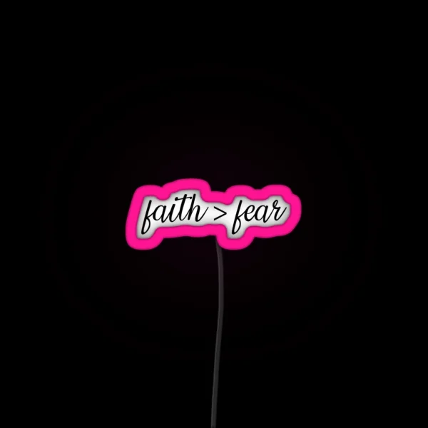 Faith Fear RGB Neon Sign