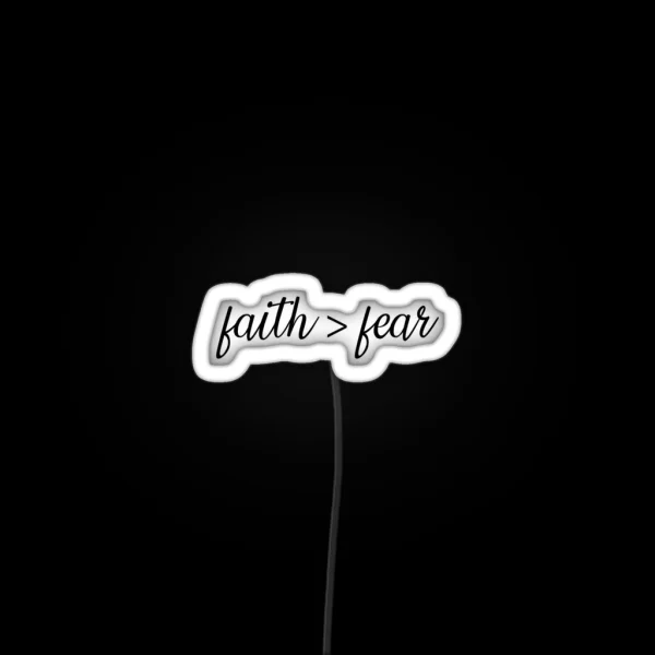 Faith Fear RGB Neon Sign