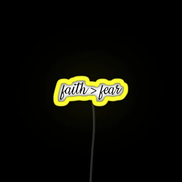 Faith Fear RGB Neon Sign