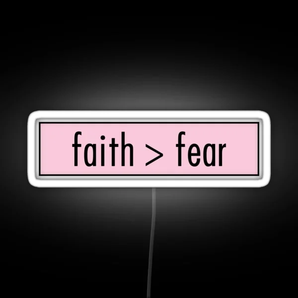 Faith Fear RGB Neon Sign