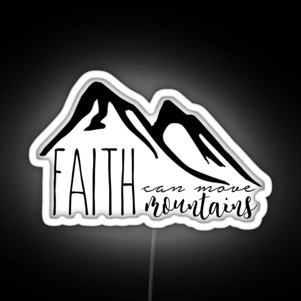 Faith Move Mountains RGB Neon Sign