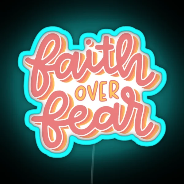 Faith Over Fear Led RGB Neon Sign