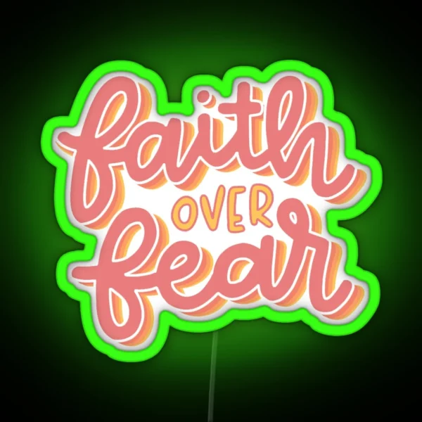 Faith Over Fear Led RGB Neon Sign