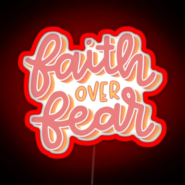 Faith Over Fear Led RGB Neon Sign