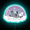 Motivational Inspirational Fake It Till You Make It Neon Sign
