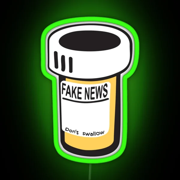 Fake News RGB Neon Sign