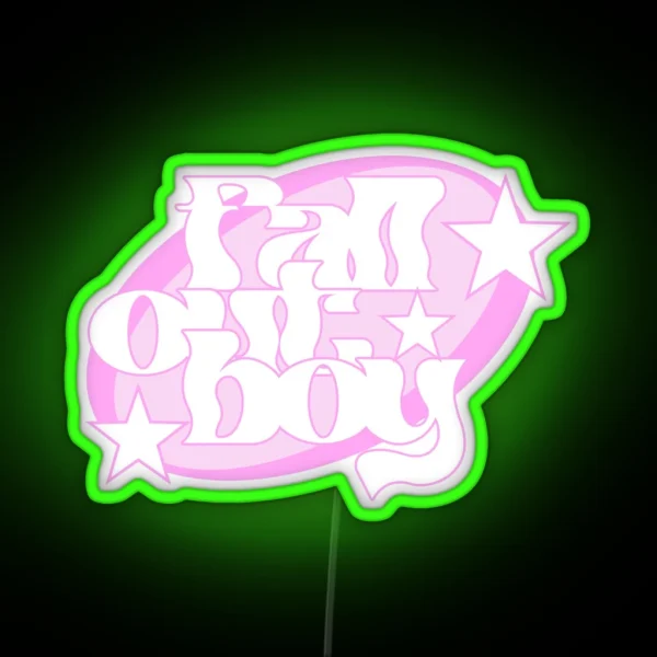 Fall Out Boy Y2k RGB Neon Sign