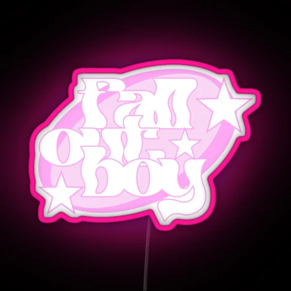 Fall Out Boy Y2k RGB Neon Sign