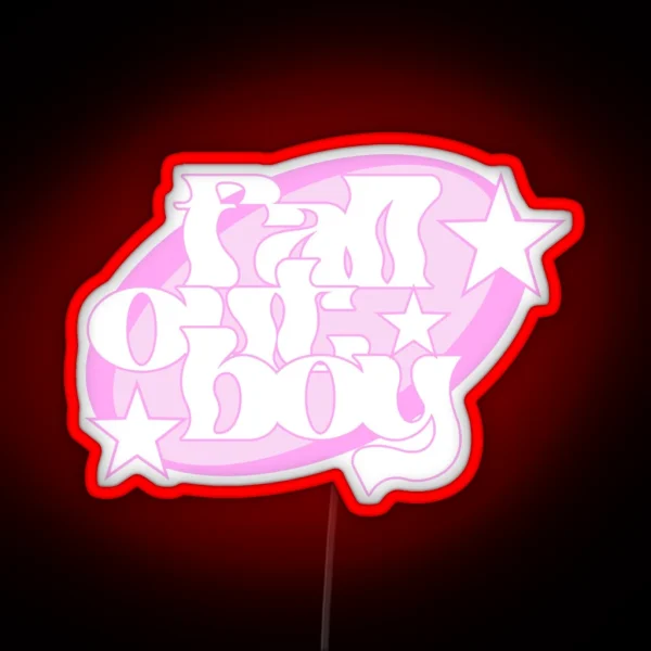 Fall Out Boy Y2k RGB Neon Sign