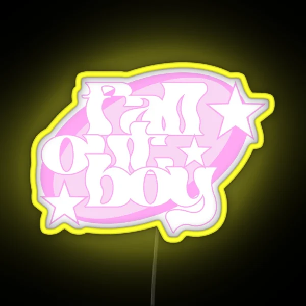 Fall Out Boy Y2k RGB Neon Sign