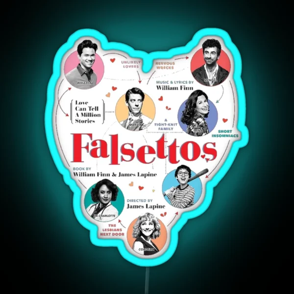 Falsettos Broadway Musical RGB Neon Sign
