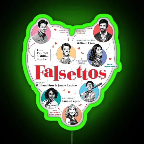 Falsettos Broadway Musical RGB Neon Sign