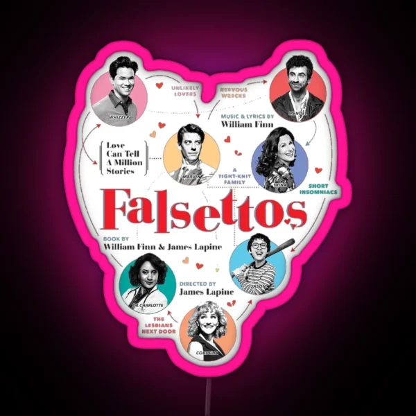 Falsettos Broadway Musical RGB Neon Sign