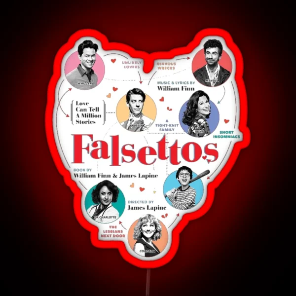 Falsettos Broadway Musical RGB Neon Sign