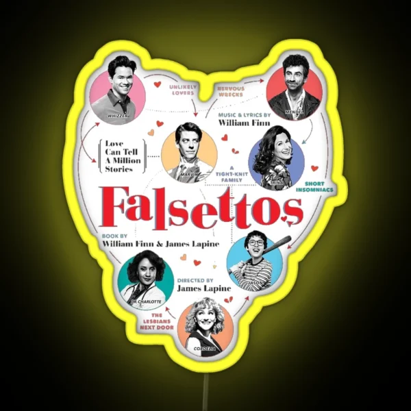 Falsettos Broadway Musical RGB Neon Sign