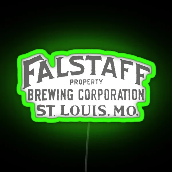 Falstaff Brewing Corporation St Louis MO RGB Neon Sign