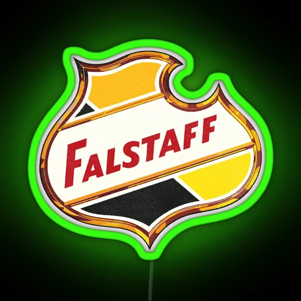 Falstaff Retro Defunct Beer RGB Neon Sign