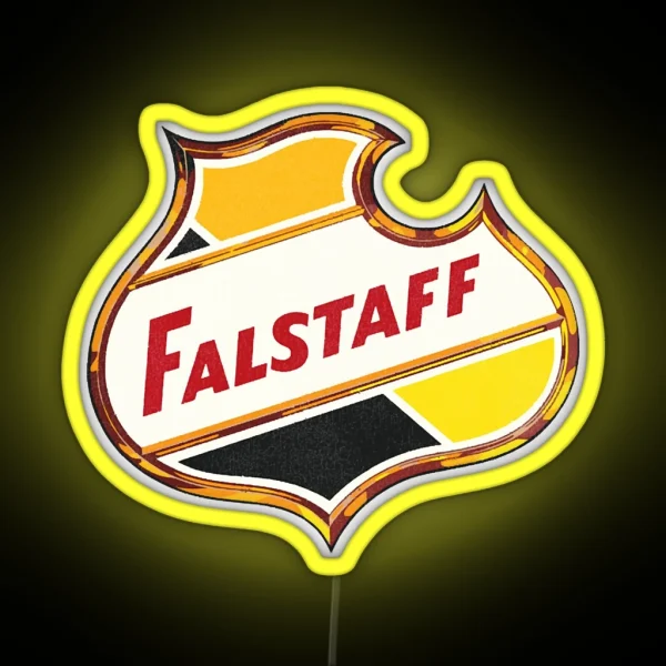 Falstaff Retro Defunct Beer RGB Neon Sign