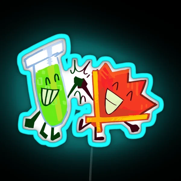 Fan And Test Tube Yayyyyy RGB Neon Sign