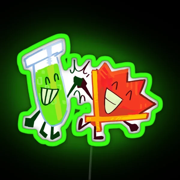 Fan And Test Tube Yayyyyy RGB Neon Sign