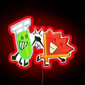 Fan And Test Tube Yayyyyy RGB Neon Sign