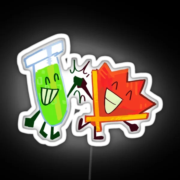 Fan And Test Tube Yayyyyy RGB Neon Sign