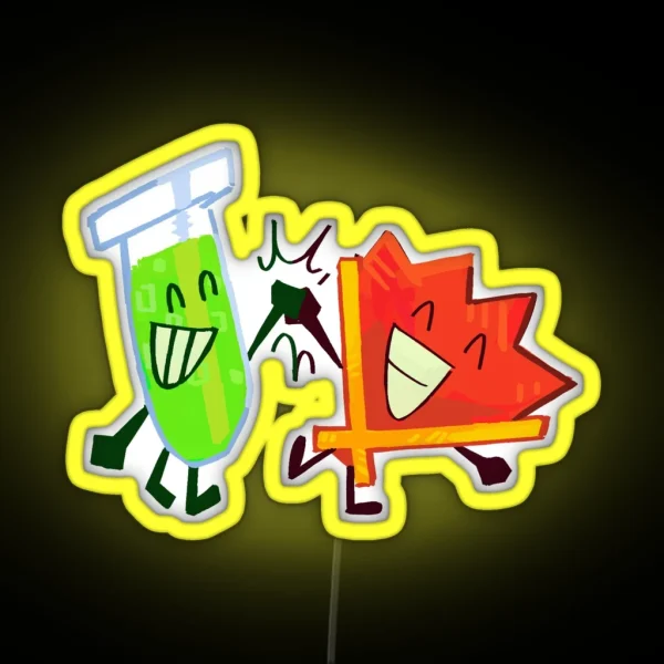 Fan And Test Tube Yayyyyy RGB Neon Sign