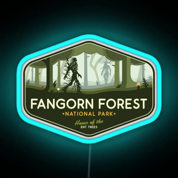 Fangorn Forest National Park Home Of The Ent RGB Neon Sign