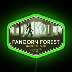 Fangorn Forest National Park Home Of The Ent Trees RGB Neon Sign