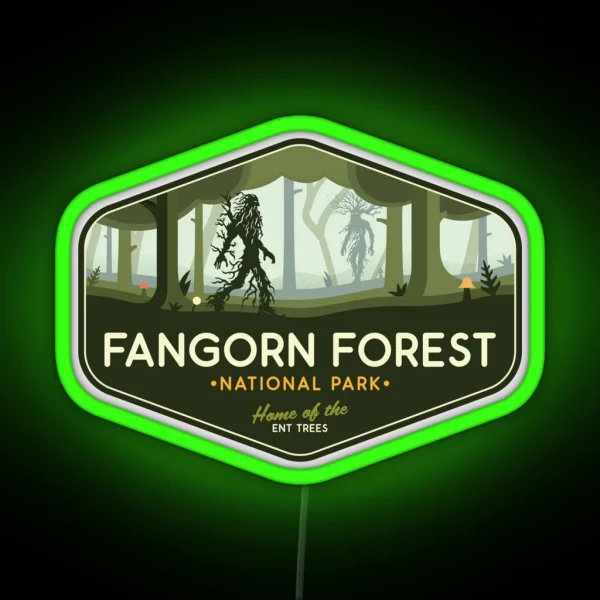 Fangorn Forest National Park Home Of The Ent RGB Neon Sign