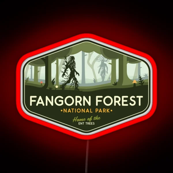 Fangorn Forest National Park Home Of The Ent RGB Neon Sign