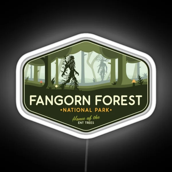 Fangorn Forest National Park Home Of The Ent RGB Neon Sign