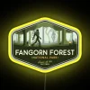 Vibrant RGB Neon Sign Depicting Majestic Ents in Fangorn Forest