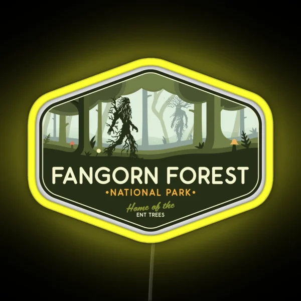 Fangorn Forest National Park Home Of The Ent RGB Neon Sign