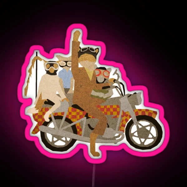 Fantastic Mr Motorcycle RGB Neon Sign