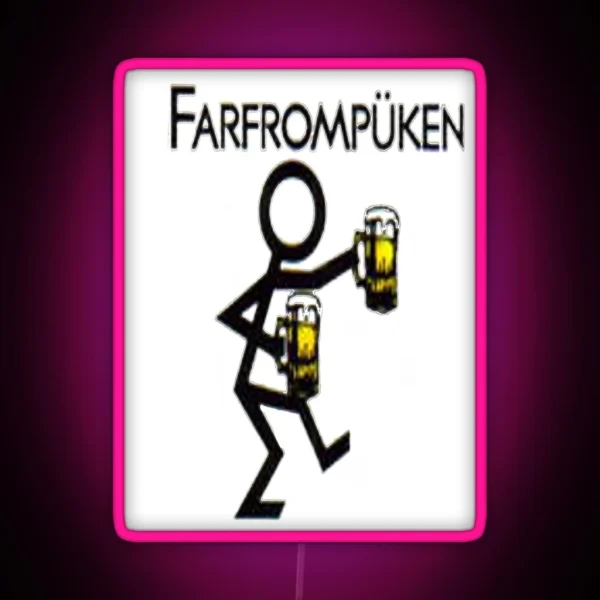 Farfrompukin RGB Neon Sign