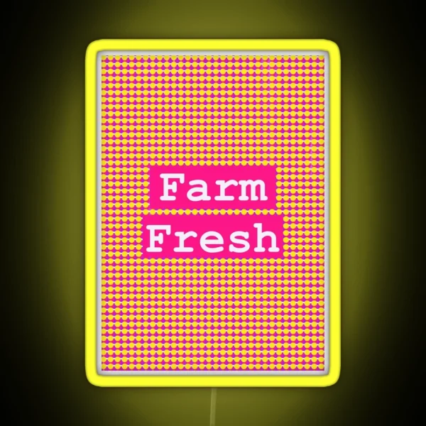Farm Fresh RGB Neon Sign