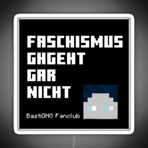 FASCISM IS NOT ALLOWED RGB Neon Sign